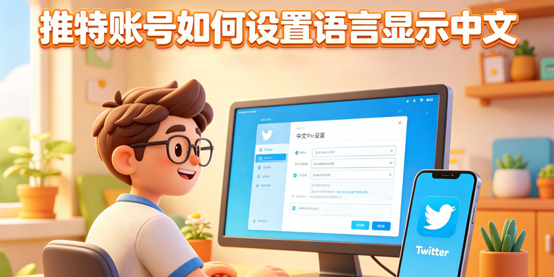 手把手教你推特账号如何设置语言显示中文
