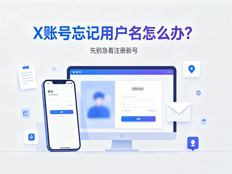 X账号忘记用户名怎么办? X账号忘记用户名怎么办?